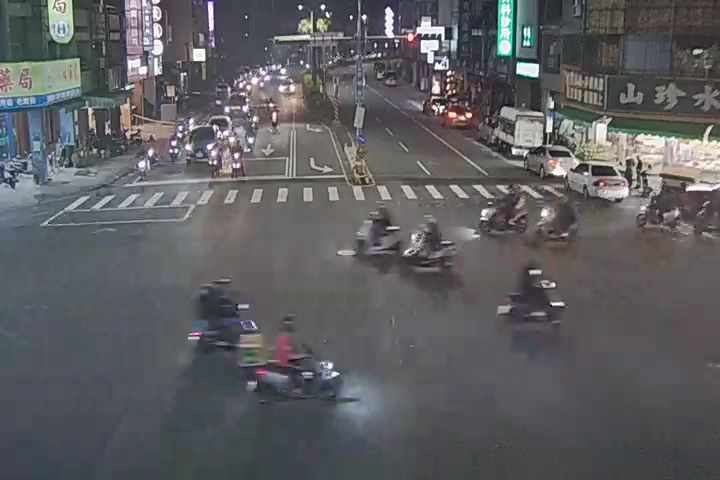 台中市北區忠明路/西屯路(右側車流往中清路方向)