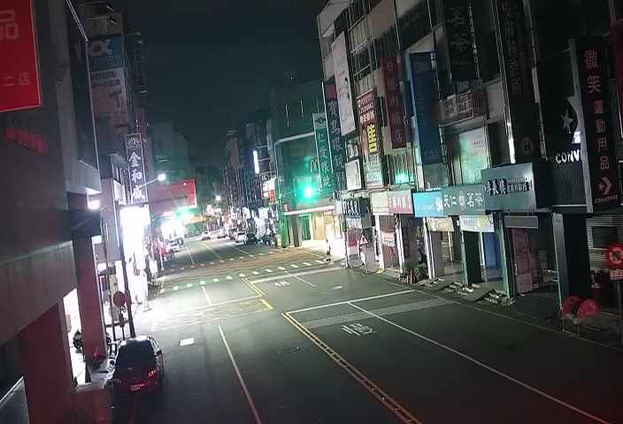 中正路/博愛街(右側車流往廟東夜市)