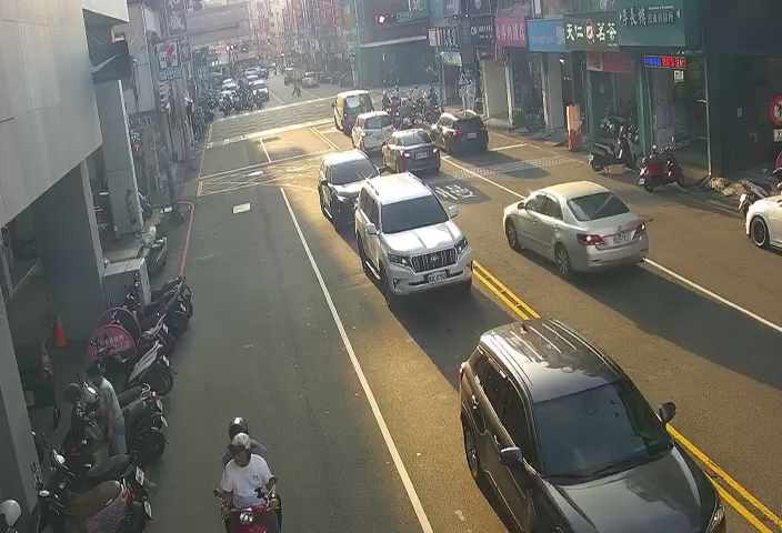 中正路/博愛街(右側車流往廟東夜市)