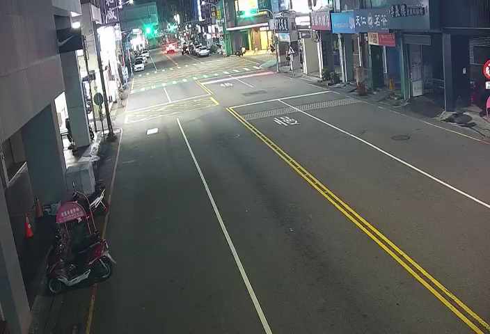 中正路/博愛街(右側車流往廟東夜市)