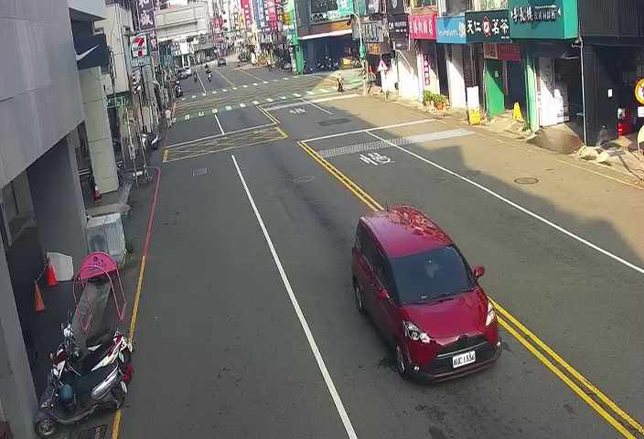 中正路/博愛街(右側車流往廟東夜市)