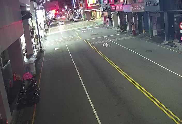 中正路/博愛街(右側車流往廟東夜市)