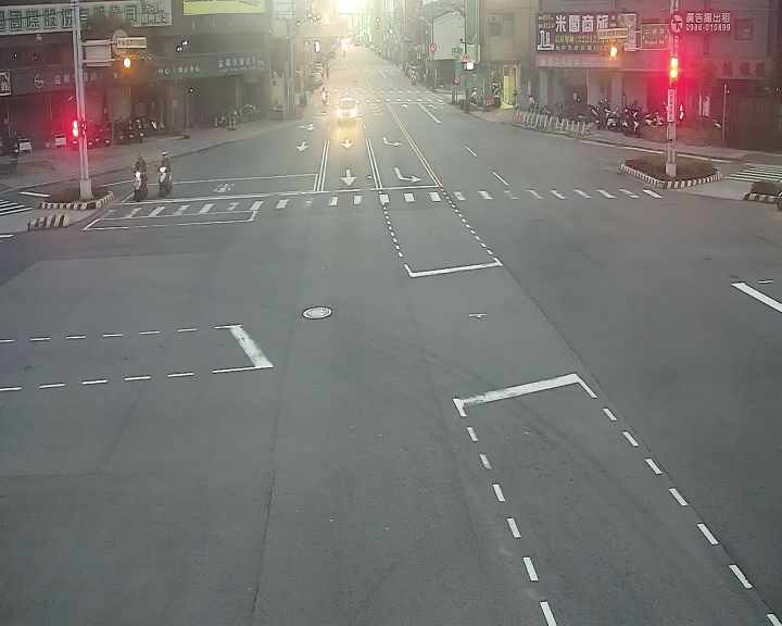 臺灣大道/五權路(右側車流往台中車站)