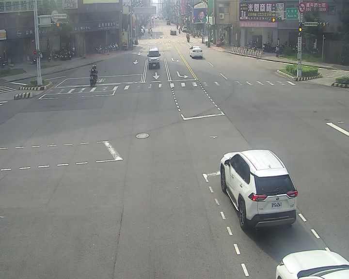 台灣大道/五權路(右側車流往台中車站)