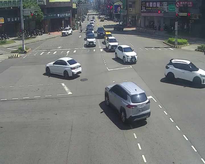 台灣大道/五權路(右側車流往台中車站)