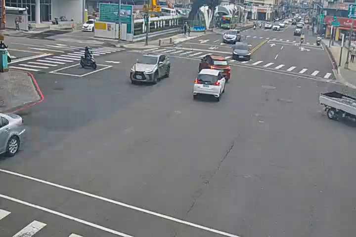 台中市中區臺灣大道/柳川西路(右側車流往建國路)