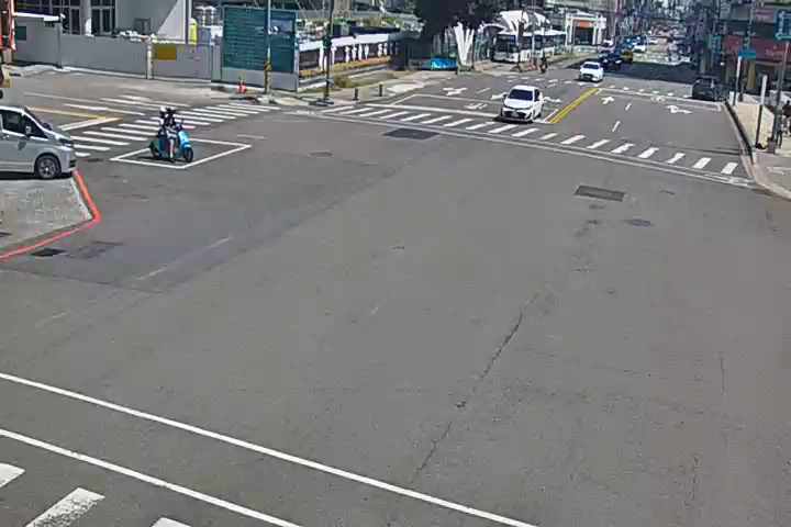 台灣大道/柳川西路(右側車流往建國路)Taiwan Blvd/Liuchuan W. Rd.(Right side Traffic flow to Jianguo Rd.)