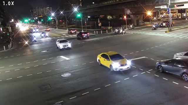 建國北路/文心南路(右側車流往東興路)