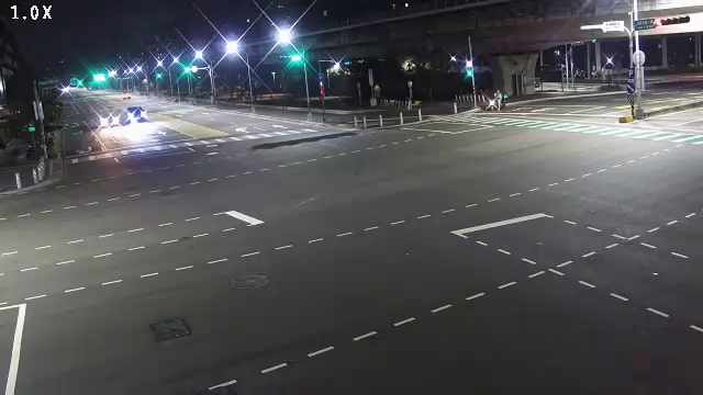 建國北路/文心南路(右側車流往東興路)