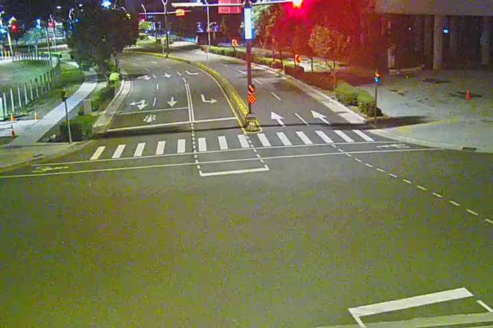 台中市道路 [07218]中科路/黎明路(右側車流往經貿五路) Zhongke Rd./Liming Rd. (Right side Traffic flow to Jingmao 5th Rd.) 距離182公尺
