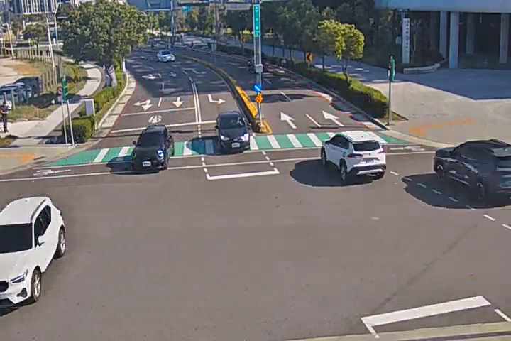 中科路/黎明路(右側車流往經貿五路) Zhongke Rd./Liming Rd. (Right side Traffic flow to Jingmao 5th Rd.)