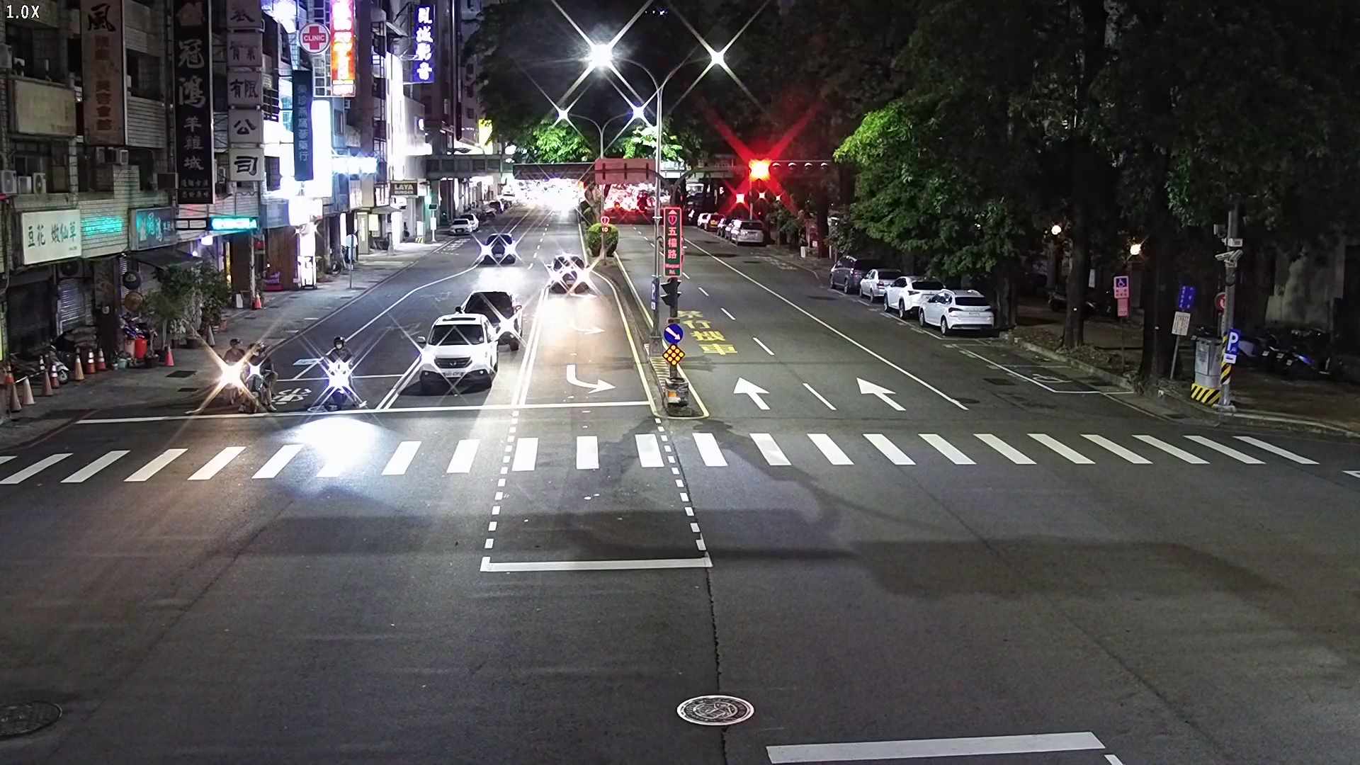 台中市西區五權路/民生路(右側車流往臺灣大道)
