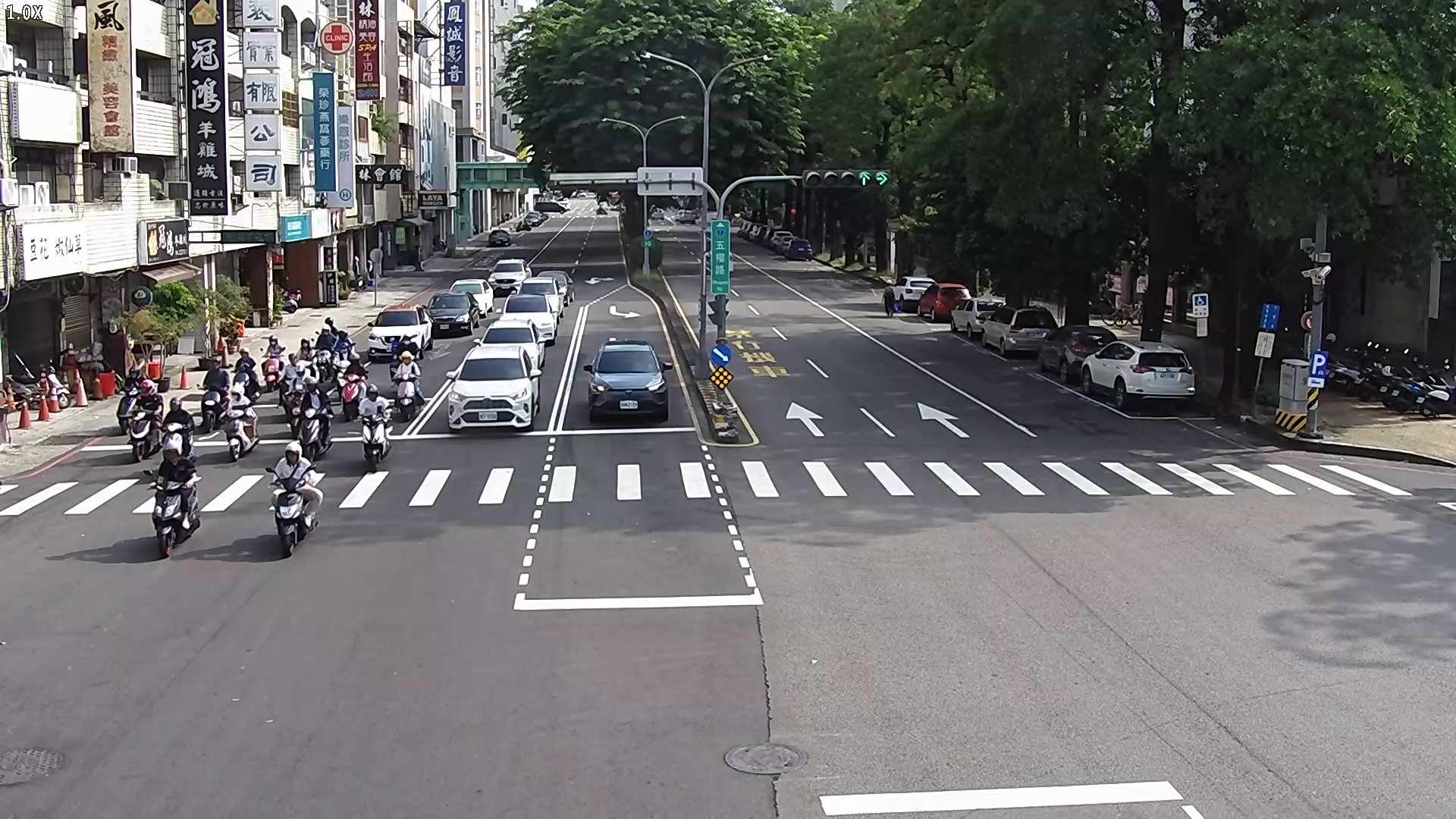 五權路/民生路(右側車流往台灣大道)Wuquan Rd./Minsheng Rd. (Right side Traffic flow to Taiwan Blvd)