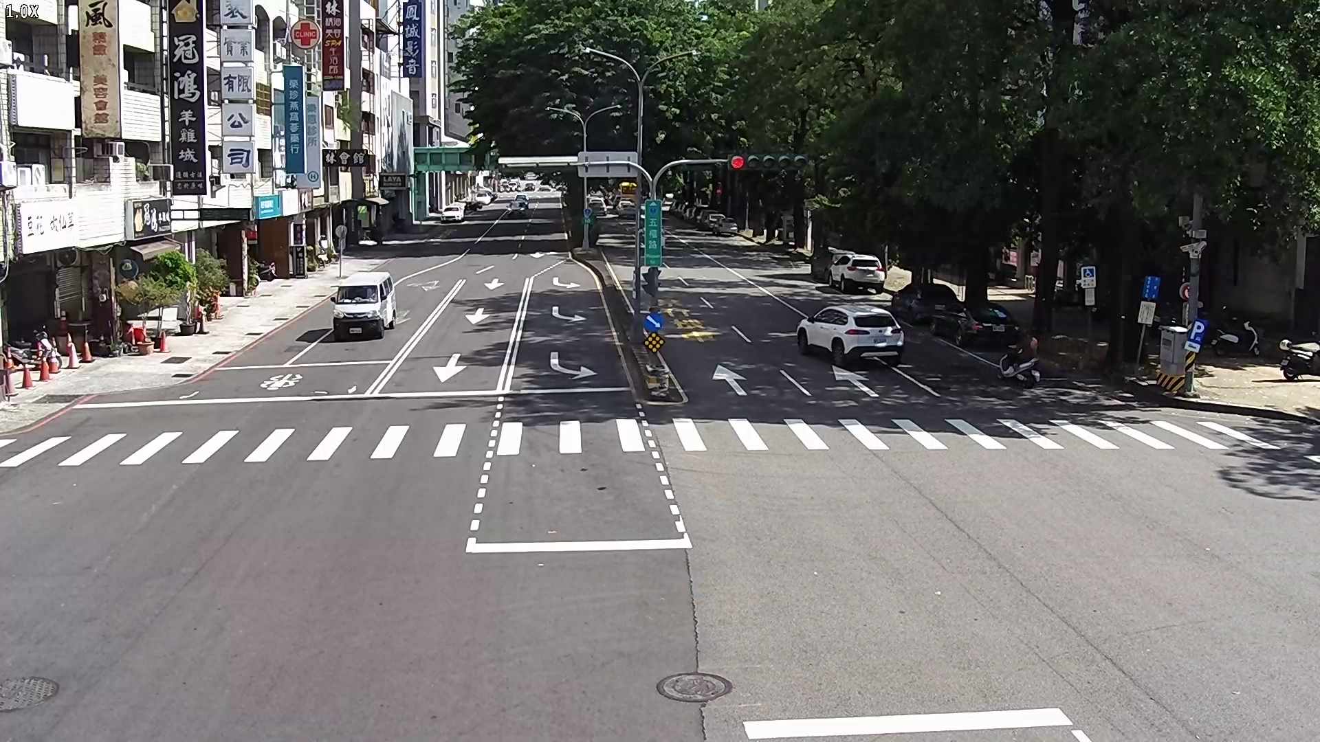 五權路/民生路(右側車流往台灣大道)Wuquan Rd./Minsheng Rd. (Right side Traffic flow to Taiwan Blvd)
