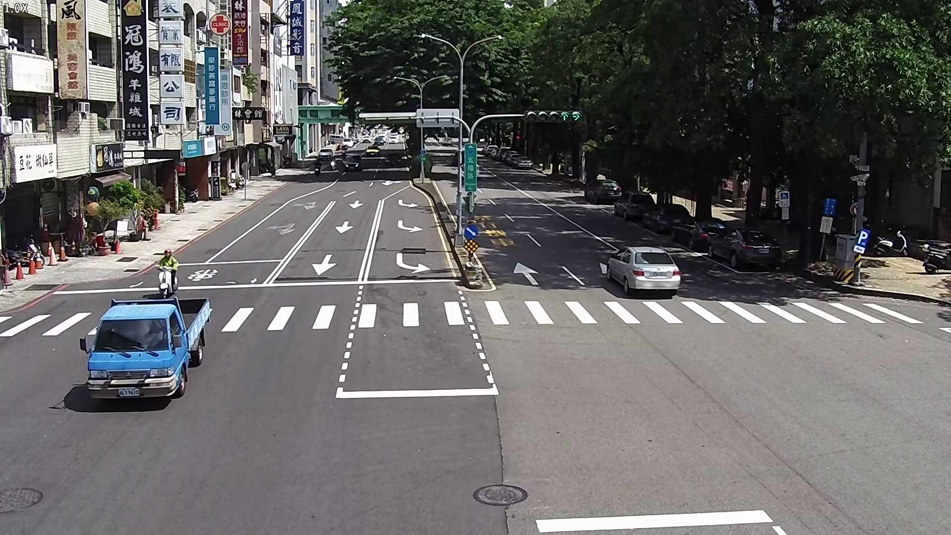 五權路/民生路(右側車流往台灣大道)Wuquan Rd./Minsheng Rd. (Right side Traffic flow to Taiwan Blvd)