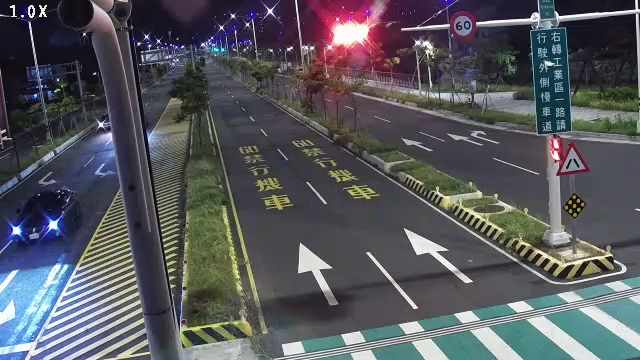 市政路/安和路(右側車流往工業區一路)