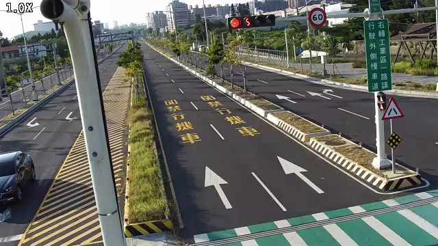 市政路/安和路(右側車流往工業區一路)