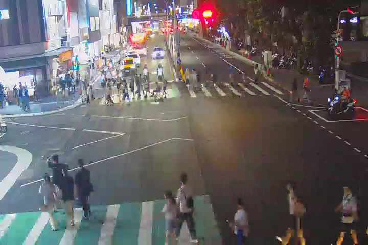 三民路/育才街(右側車流往公園路) Sanmin Rd./Yucai St.(Right side Traffic flow to Gongyuan Rd.)