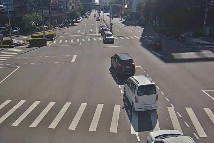 台中市東區進化路/精武路(右側車流往自由路)