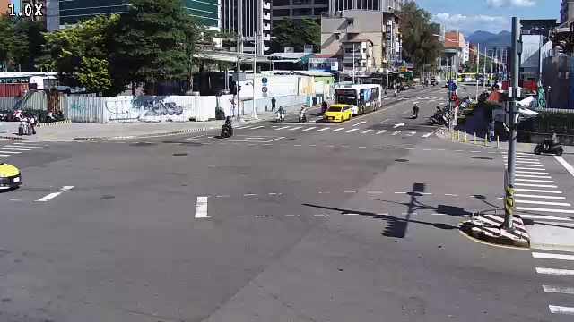 台中市中區南京路/雙十路(右側車流往建成路)