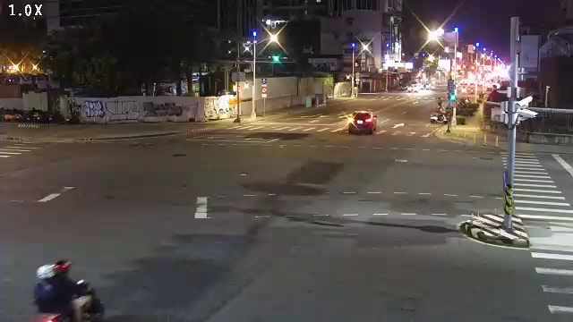 台中市中區南京路/雙十路(右側車流往建成路)