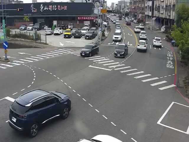 台中市北屯區東山路/祥順路(右側車流往大坑九號步道)