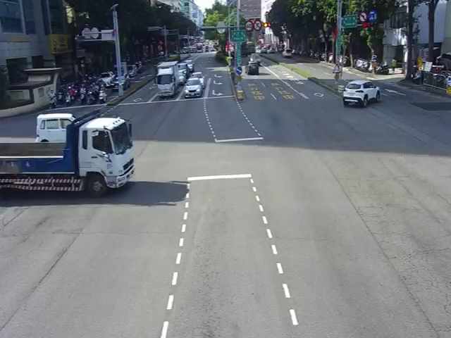 台中市道路 [03016]臺灣大道/英才路(右側車流往台中交流道),Taiwan Blvd/Yingcai Rd. (Right side Traffic flow to Taichung Interchange) 距離1.4公里