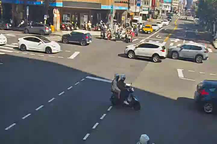 台中市西區公益路/忠明南路(右側車流往市民廣場)