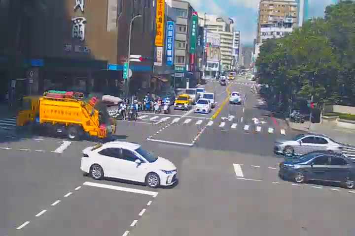 台中市西區公益路/忠明南路(右側車流往市民廣場)