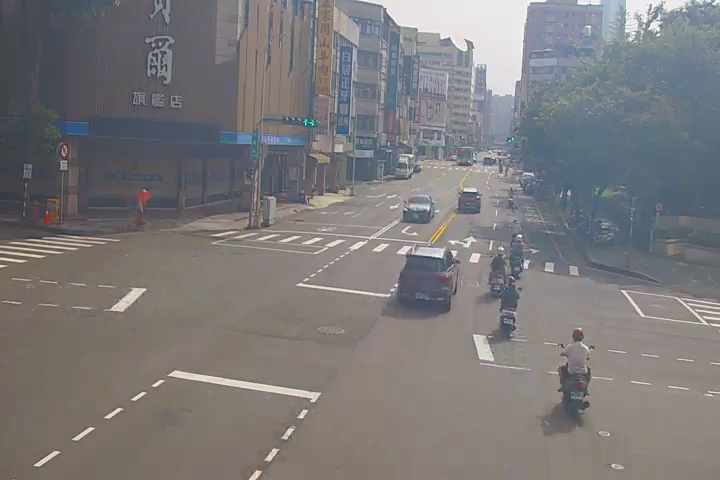 公益路/忠明南路(右側車流往市民廣場)