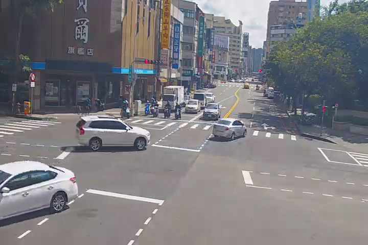 公益路/忠明南路(右側車流往市民廣場)