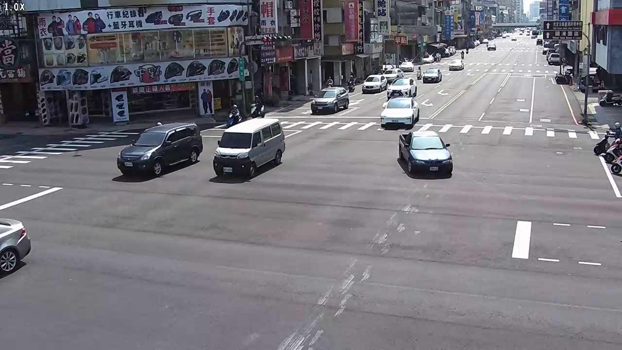 林森路/五權路(右側車流往建國路)