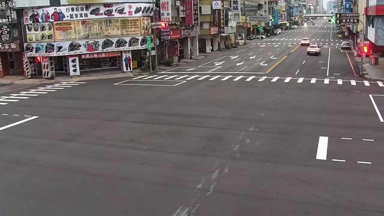 台中市西區林森路/五權路(右側車流往建國路)
