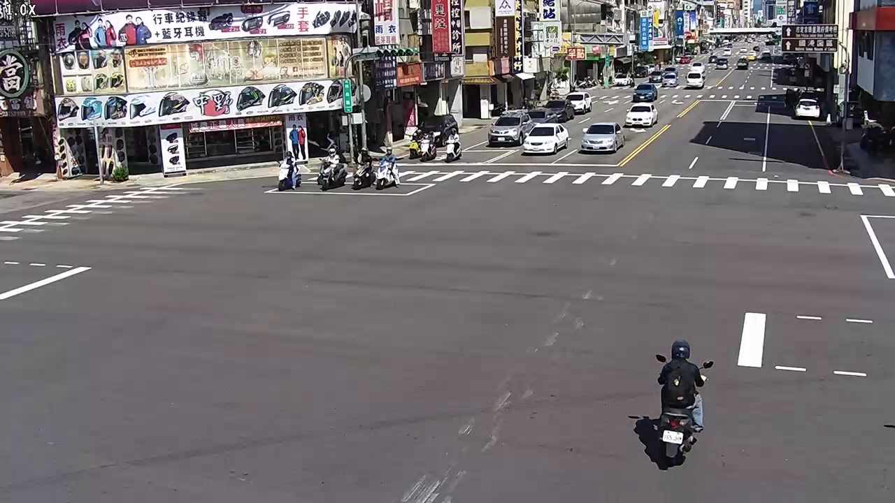 台中市西區林森路/五權路(右側車流往建國路)