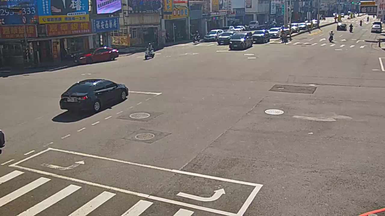 台中市北屯區北屯路/文心路(右側車流往進化北路)