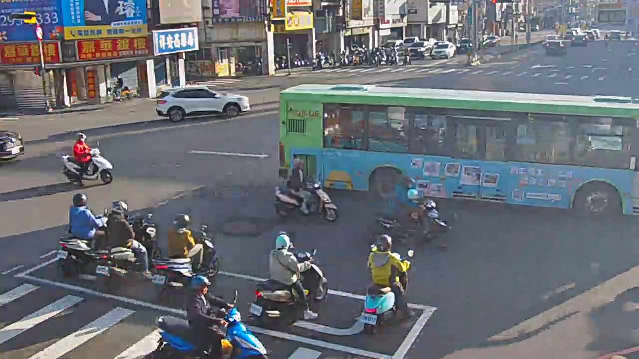 北屯路/文心路(右側車流往進化北路)