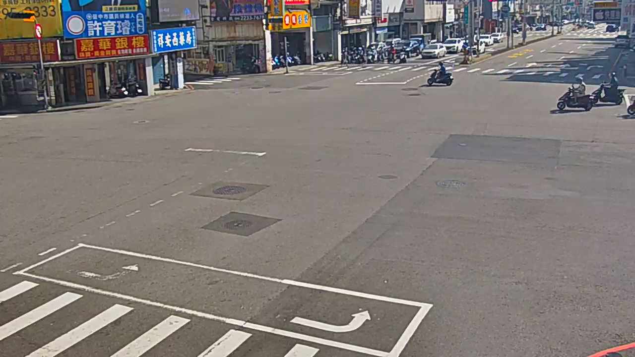 北屯路/文心路(右側車流往進化北路)